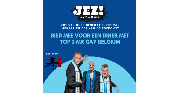 Mr Gay Belgium support JEZ!  | Doe een donatie & win!