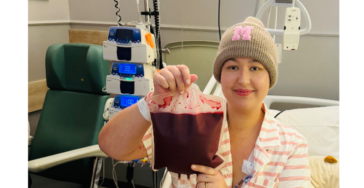 Steun Michelle bij stamceltransplantatie
