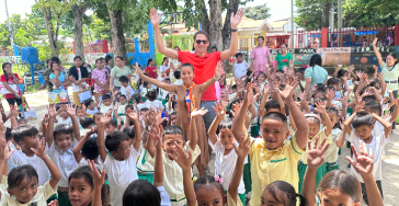 Schoolkinderen op de Filipijnen