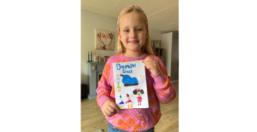 Inzameling KWF fonds door Evy (9 jaar)