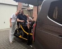 rick  met lise en veerle rolstoelbus
