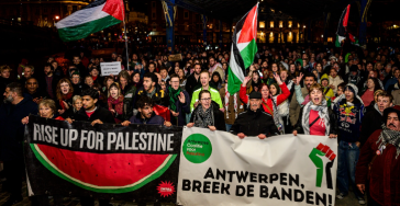 Recht op protest voor de Palestina solidariteit in Antwerpen