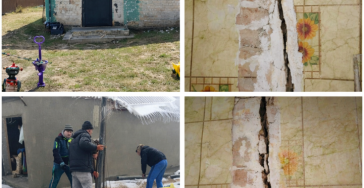 Help een groot gezin in Oekraïne met het bouwen van een veilig huis