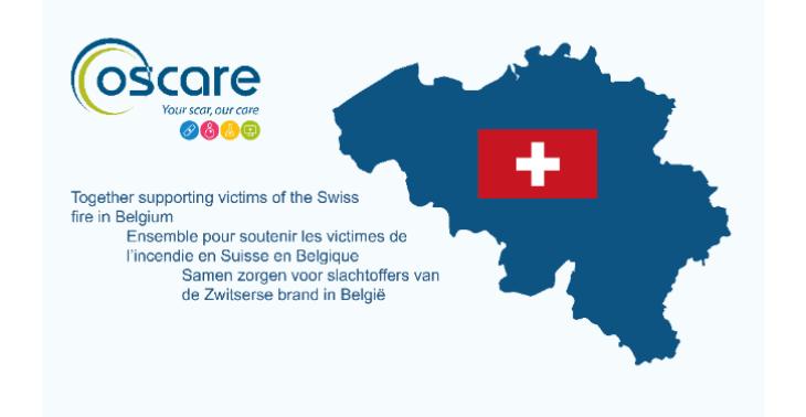 Together supporting victims of the Swiss fire in Belgium