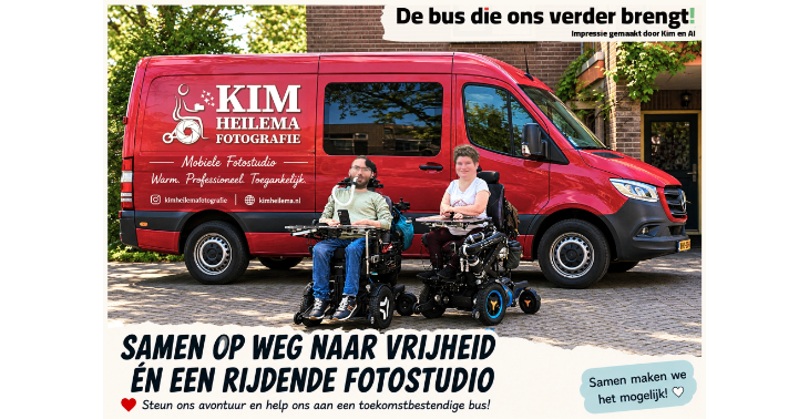 Samen op weg naar vrijheid én een mobiele fotostudio voor Kim & Joeri