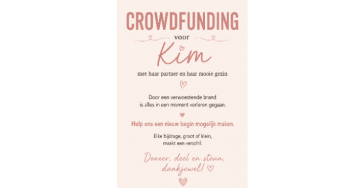 Help Kim en haar gezin na de verwoestende woningbrand ❤️